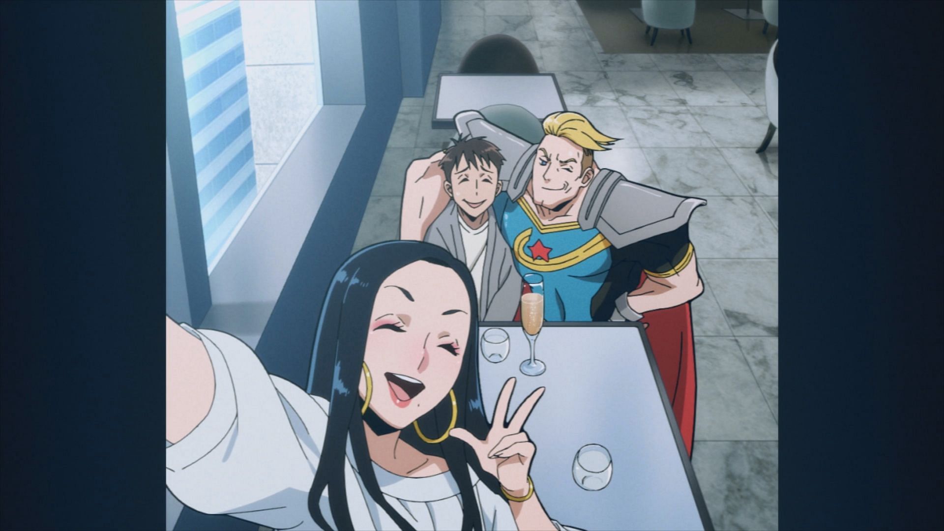 C.C. with Koichi and Makoto (Image via Bones Film)